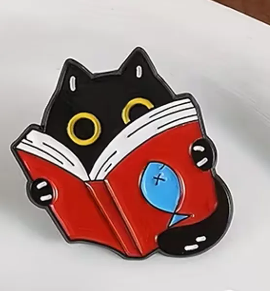 PIN - GATO Y LIBRO