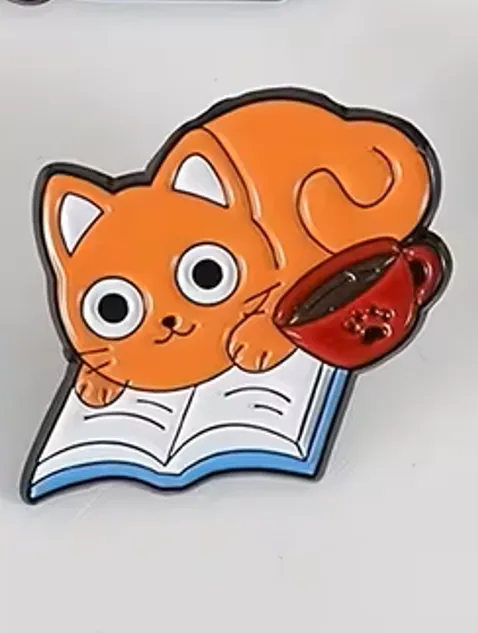 PIN - GATO Y LIBRO