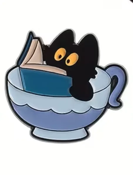 PIN - GATO Y LIBRO
