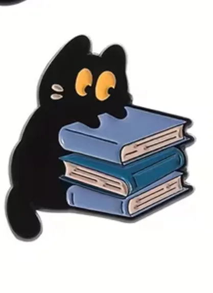 PIN - GATO Y LIBRO
